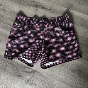 Slazenger Pink Black Printed Golf Shorts Size 8 Women's